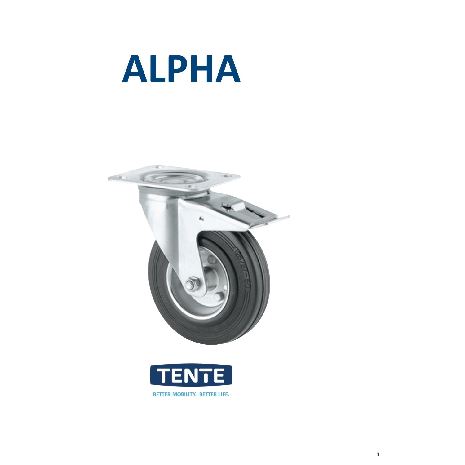 Rueda giratoria 100mm para alta temperatura 40°/280° C 100kg