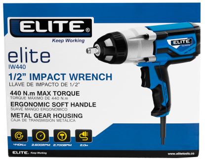 LLAVE DE IMPACTO ELECTRICA 1/2  440Nm 8.5 AMPERIOS