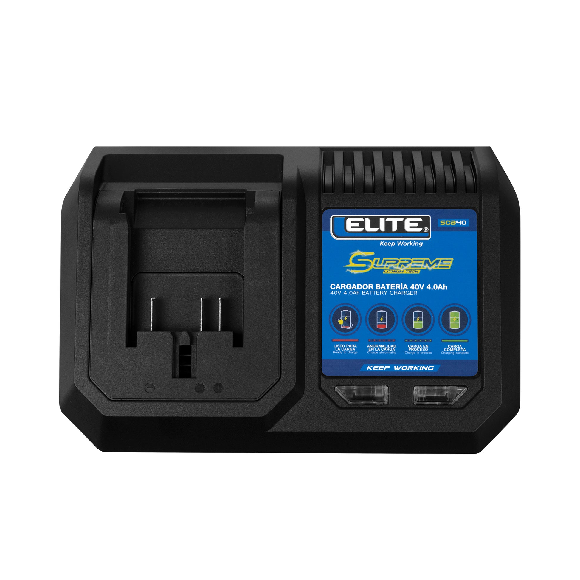 CARGADOR DE BATERIA 40V, 4A, ELITE