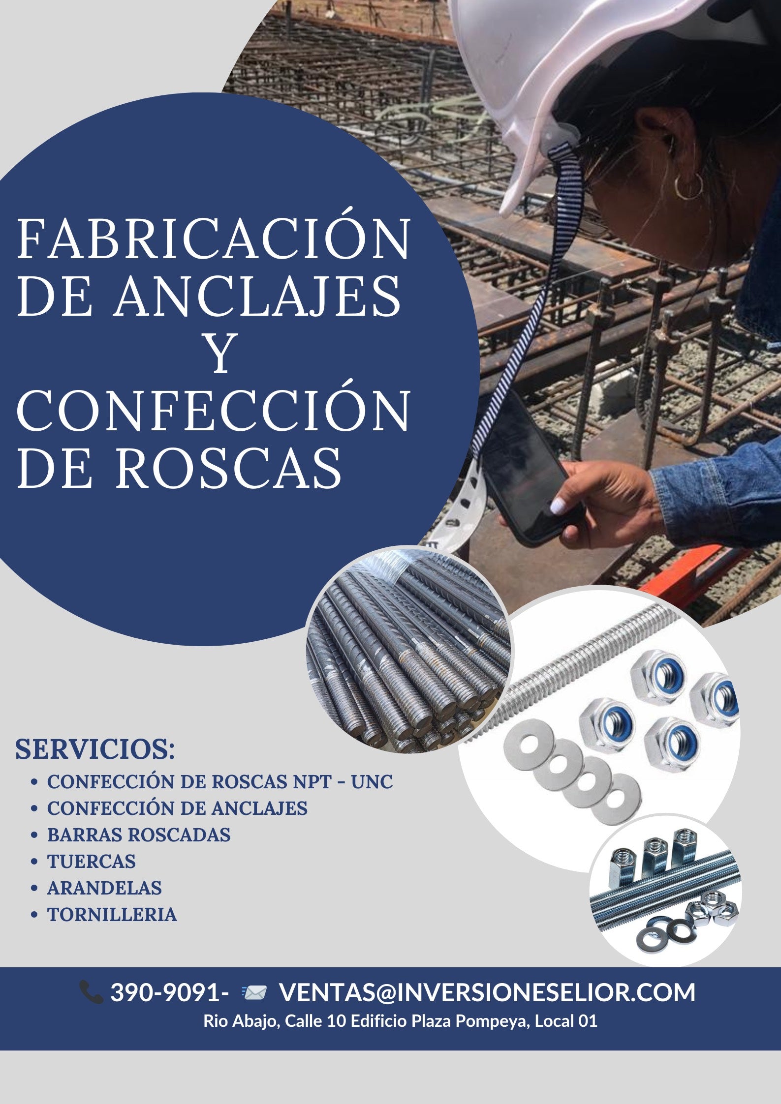 FABRICACION DE ANCLAJES Y CONFECCION DE ROSCAS
