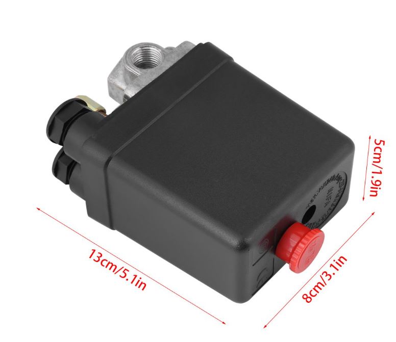 REPUESTO PARA COMPRESOR INTERRUPTOR DE PRESIÓN 110V 1.5HP 90 - 120 PSI