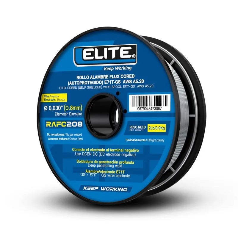 ROLLO ALAMBRE FLUX CORED E71T-GS 2LB 0.8 ( 0.030) ELITE