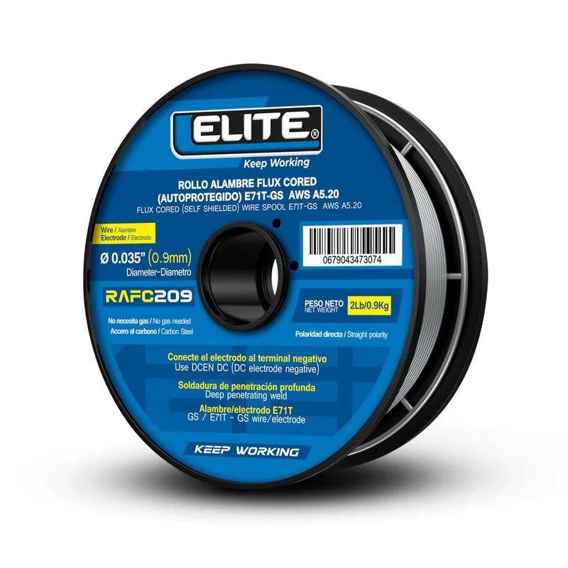 ROLLO ALAMBRE FLUX CORED E71T-GS 2LB 0.9 ( 0.035) ELITE