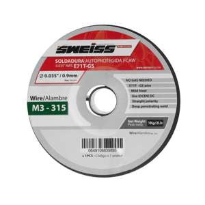 ROLLO SOLDADURA FCAW AUTOPROTEGIDA