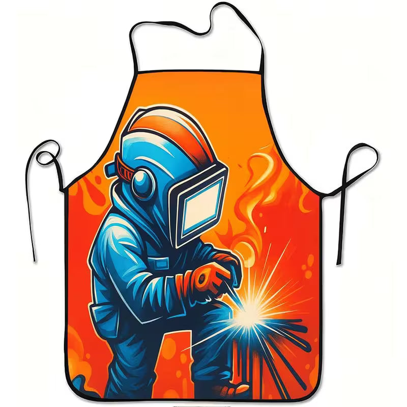 DELANTAL PARA SOLDAR RESISTENTE CON ESTAMPADO